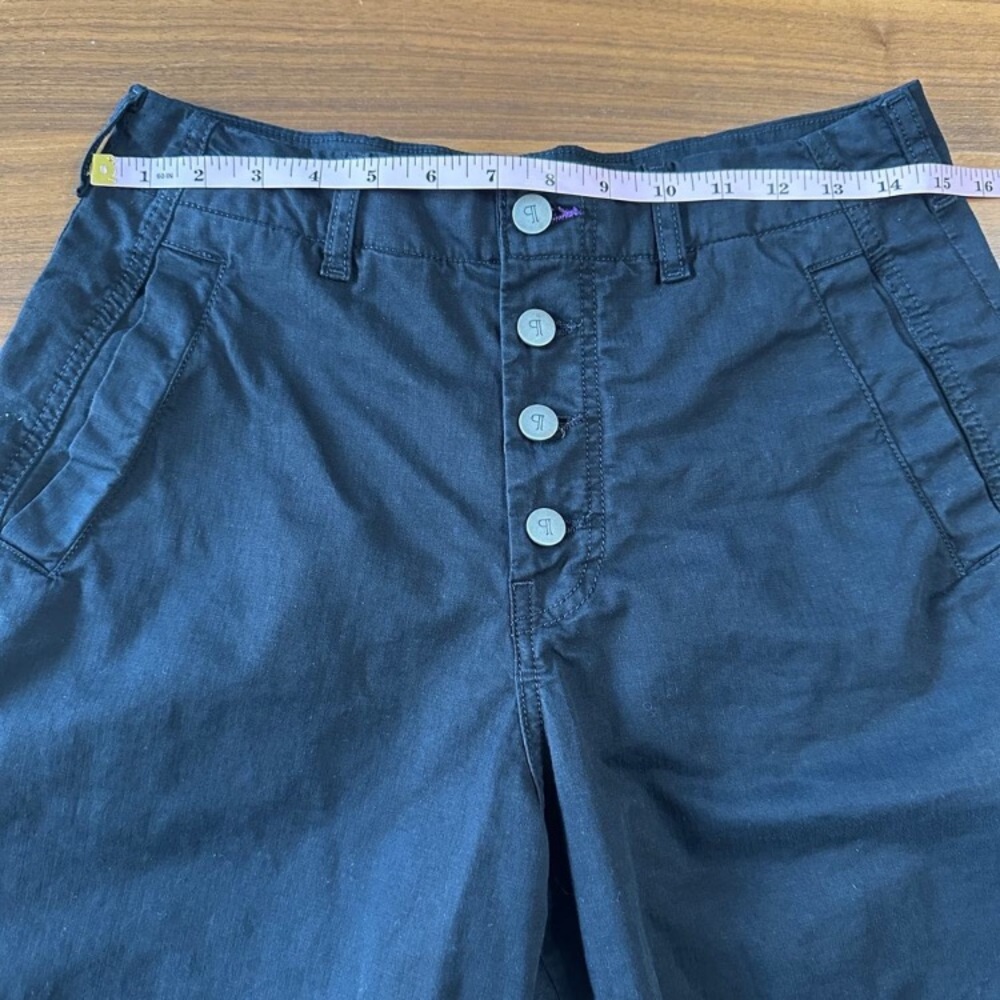 PILCRO Pants Barrel Jeans THE ARIN Buckle Back Black Linen Cotton Size 29 - Picture 14 of 16